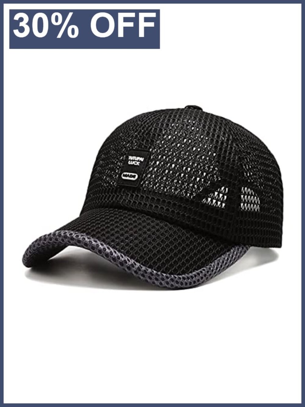 Mesh Baseball Cap Breathable Quick Dry Adjustable Unstructured Golf Trucker Hat